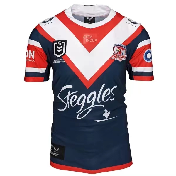 2022 Season Sydney Roosters Home Red-Black Color Rugby Jersey